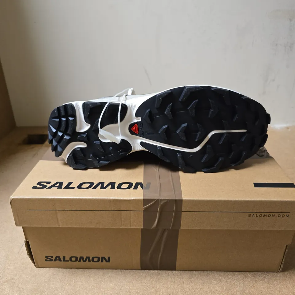 SALOMON OUTDOOR PLEIN AIR TRAIL SHOES – EARTH BROWN/WALNUT/SILVER – UK 8.5
