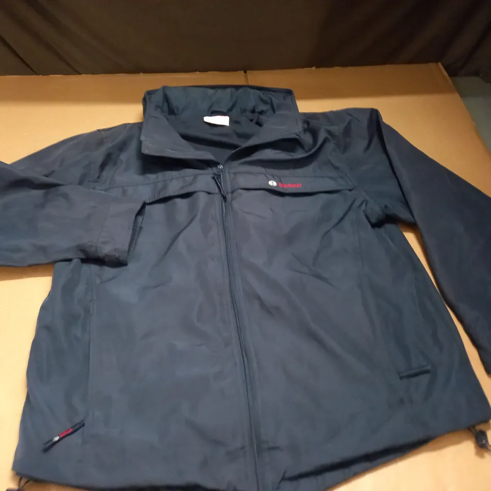 BOSCH ZIP THROUGH NAVY COAT - L