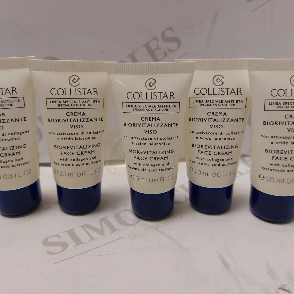 LOT OF APPROX 80 X 20ML COLLISTAR BIOREVITALIZING FACE CREAM 