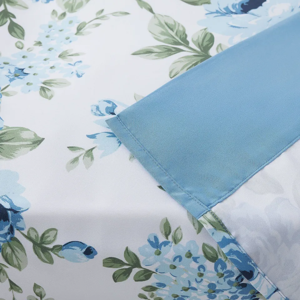 SUPERSOFT BY COZEE HOME FLAT SHEET WITH PRINT DETAIL - PEONY KING