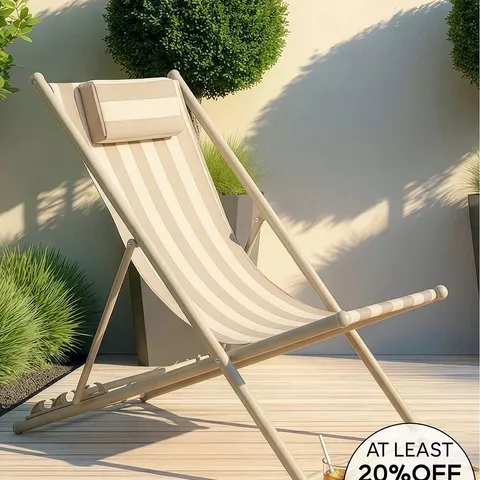 THE VERY COLLECTION PALM SPRINGS DECKCHAIR STRIPE