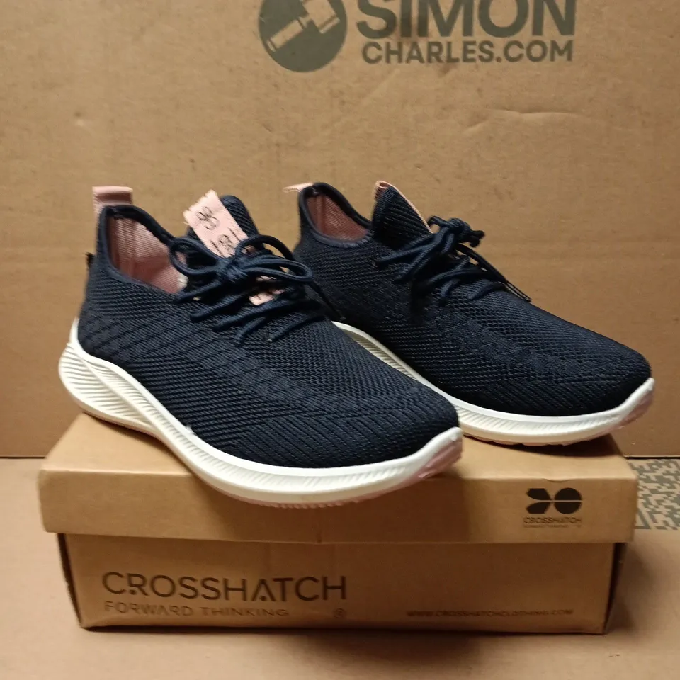 CROSSHATCH RIDGEWAY LADIES SHOES NAVY/PINK – UK 5 (EU 38)