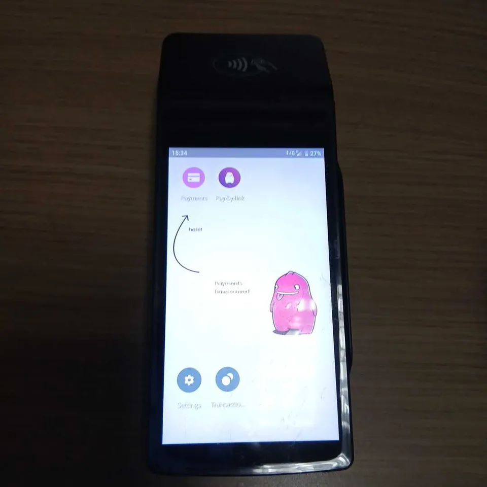 CASTLES SATURN1000 CARD PAYMENT TERMINAL (MODEL SATURN1000)