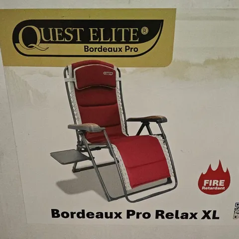 BOXED QUEST ELITE BORDEAUX PRO RELAX XL CHAIR - RED