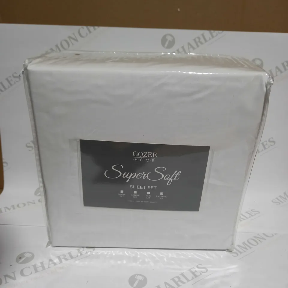 COZEE HOME SUPERSOFT SHEET SET - SUPERKING
