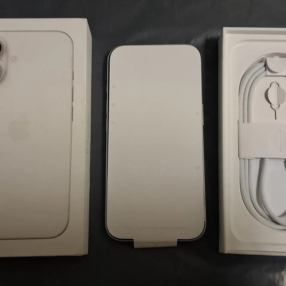 BOXED APPLE IPHONE 16 128GB IN WHITE