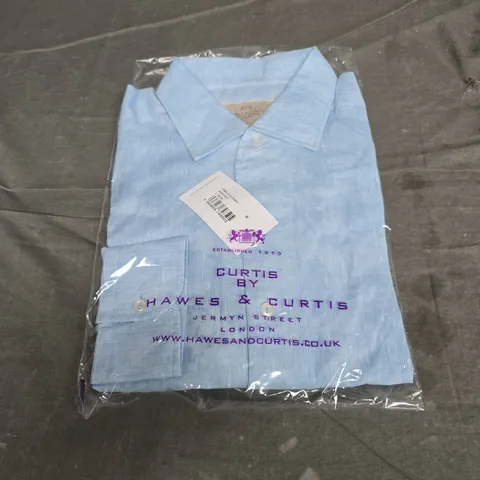 CURTIS BY HAWES & CURTIS SHIRT IN BLUE SIZE M