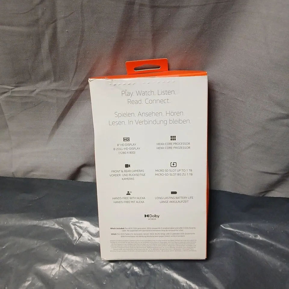 AMAZON FIRE HD 8 TABLET – BOXED, SEALED