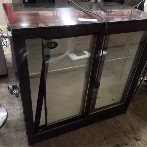 KING KG250SL GLASS-FRONT COMMERCIAL REFRIGERATOR