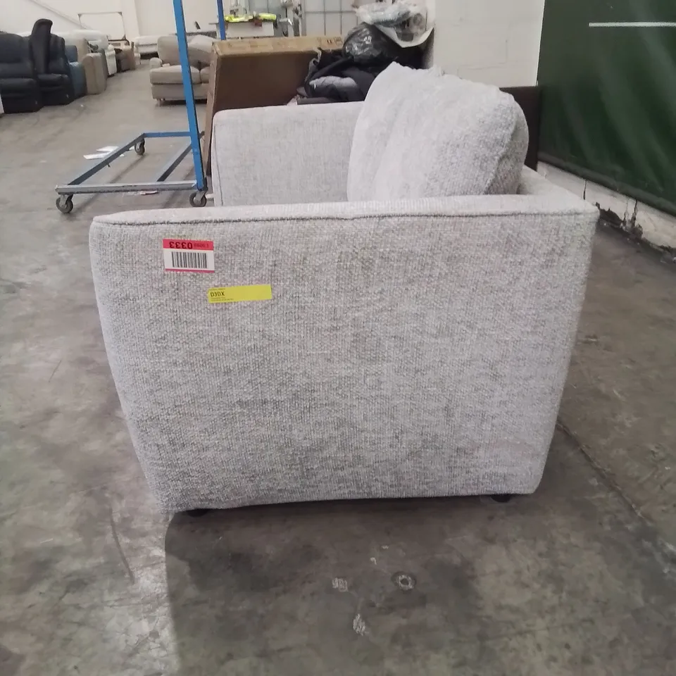 QUALITY DESIGNER URBANA 2 SEATER FABRIC UPHOLSTERED SOFA IN GREY