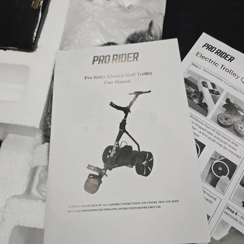 PRO RIDER ELECTRIC GOLF TROLLEY  - BOXED