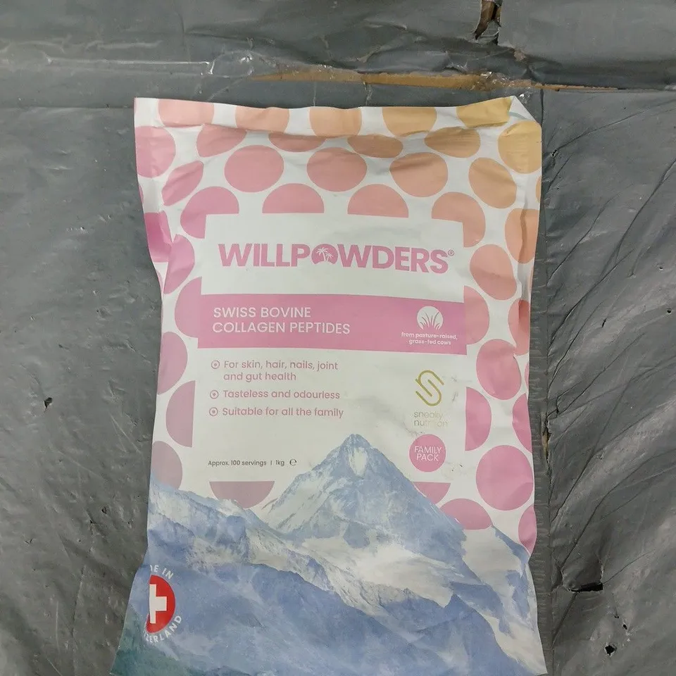 WILLPOWDERS SWISS BOVINE COLLAGEN PEPTIDES - FAMILY PACK 