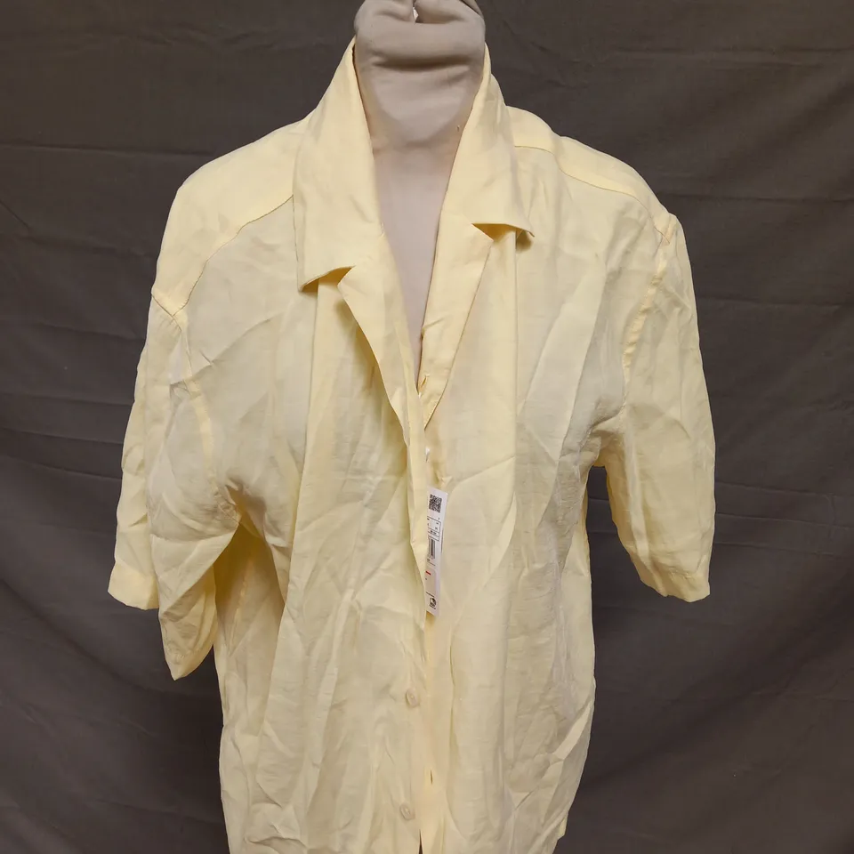 MNG RELAXED FIT LEMON SHIRT - EUR M