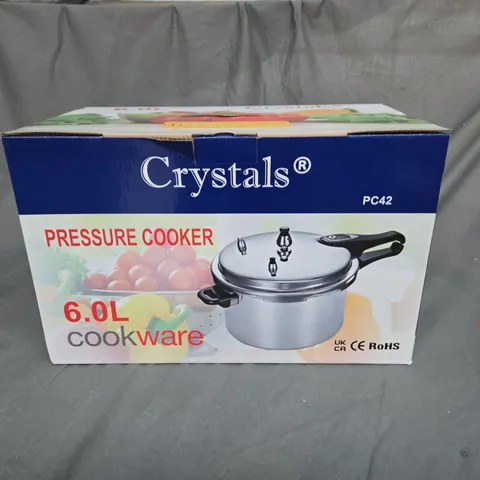 BOXED DENNY CRYSTALS PRESSURE COOKER 6L