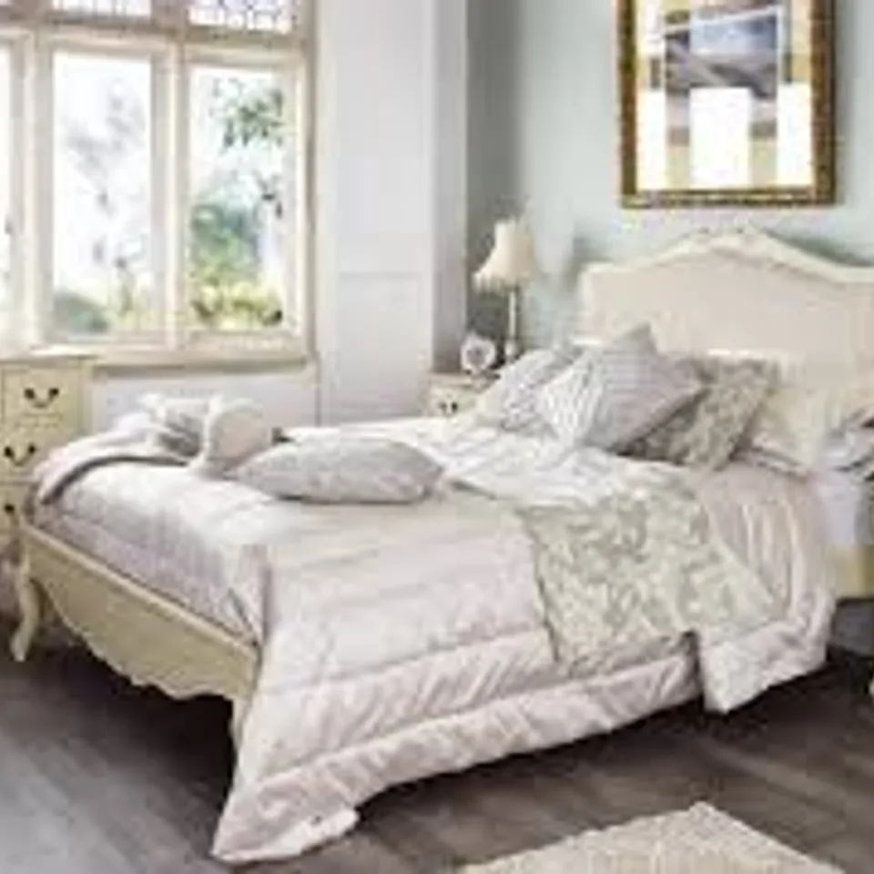 BOXED LEMAIRE UPHOLSTERED BED FRAME - 5FT KING SIZE (4 BOXES)
