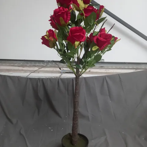 BOXED GARDEN REFLECTIONS LED FAUX TOPIARY ROSE