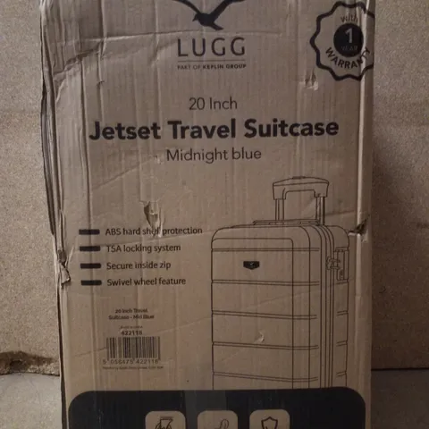 BOXED LUGG JETSET 20" TRAVEL SUITCASE - MIDNIGHT BLUE