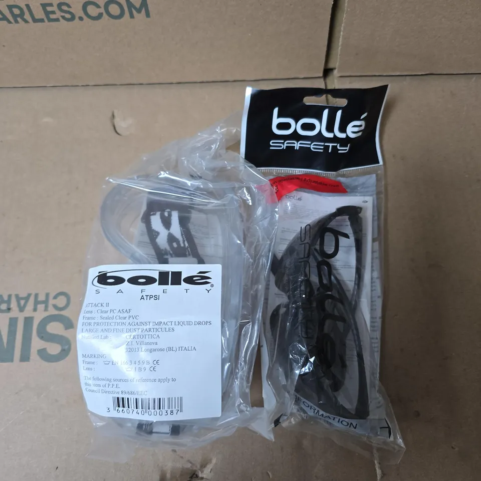 LARGE QUANTITY OF ASSORTED SAFETY GLASSES AND GOGGLES 