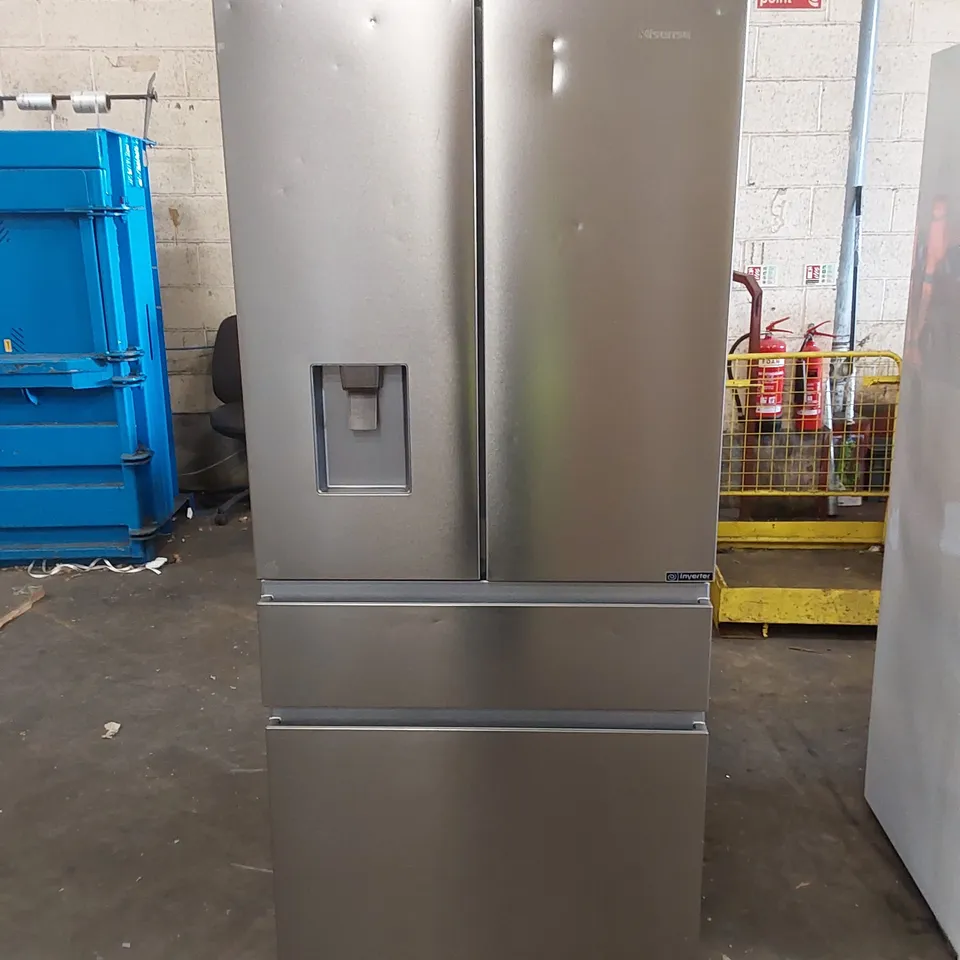 HISENSE RF540N4WI1 AMERICAN FRIDGE FREEZER - STEEL