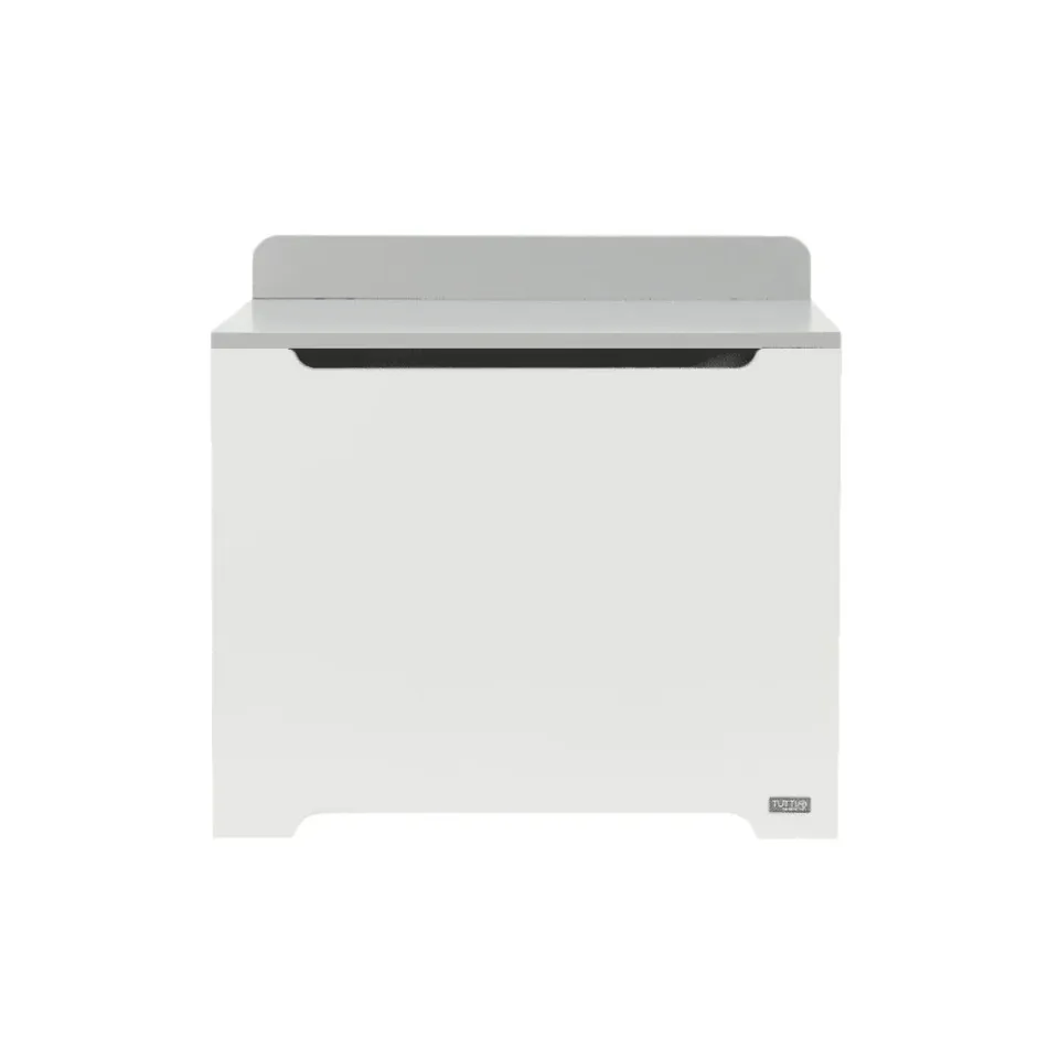 BOXED TUTTI BAMBINI RIO TOY BOX - WHITE AND DOVE GREY FINISH (1 BOX)