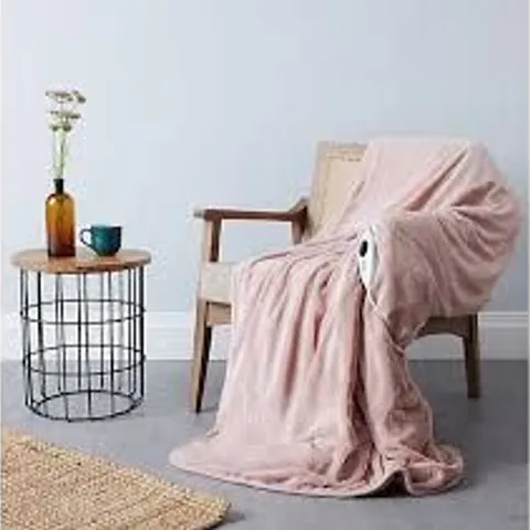 COZEE HOME FAMILY SIZED FAUX FUR & VELVETSOFT HEATED THROW