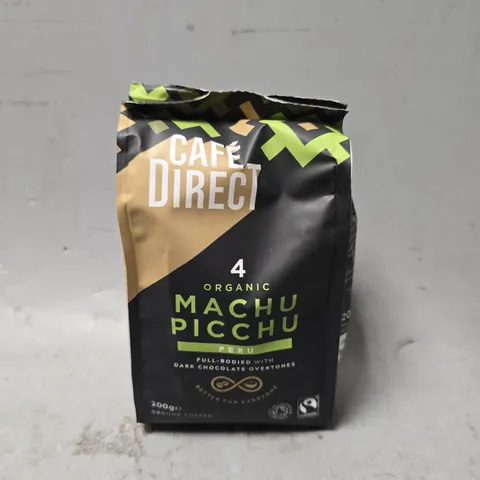 CAFÉDIRECT MACHU PICCHU ORGANIC FAIRTRADE GROUND ARABICA COFFEE 200 G (PACK OF 6)