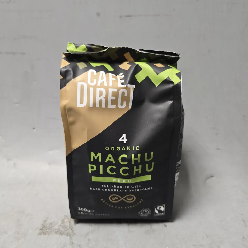 CAFÉDIRECT MACHU PICCHU ORGANIC FAIRTRADE GROUND ARABICA COFFEE 200 G (PACK OF 6)