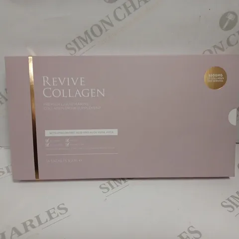 SEALED REVIVE PREMIUM LIQUID MARINE COLLAGEN DRINK SUPPLEMENT - 14 X 22G