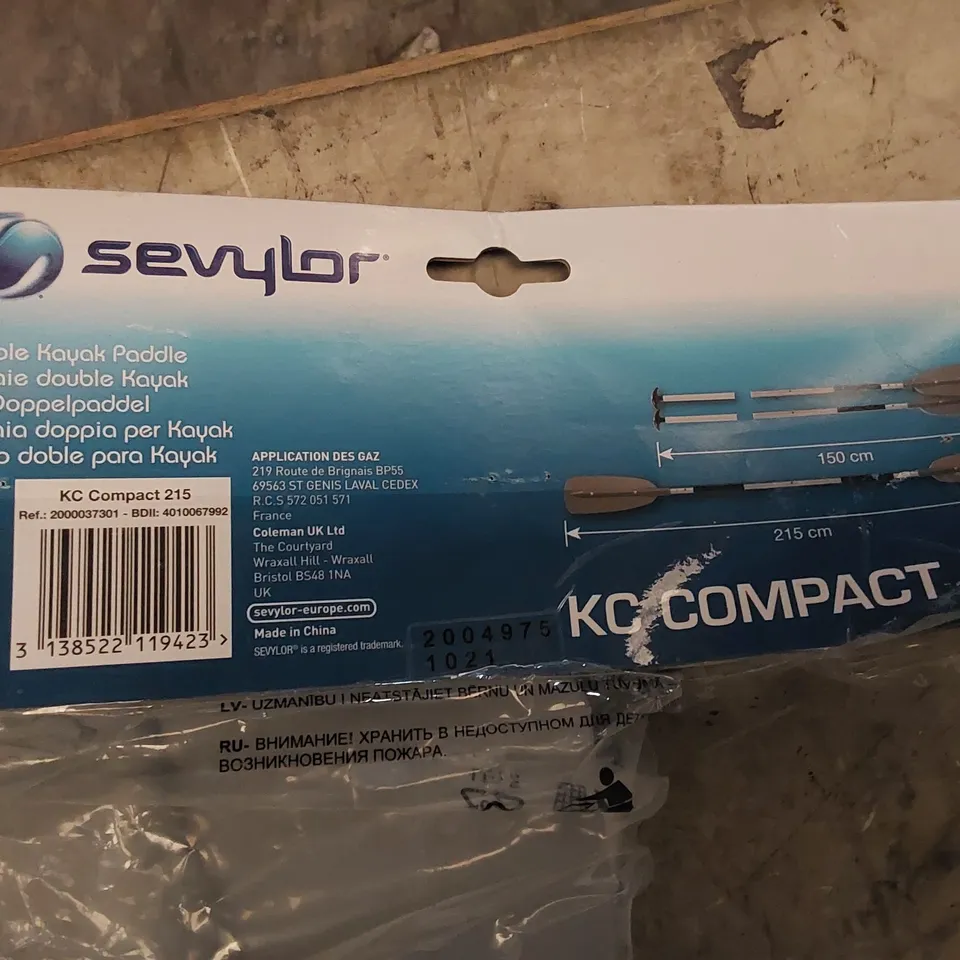 BAGGED SEVYLOR KC COMPACT 215 DOUBLE KAYAK PADDLE (1 ITEM)