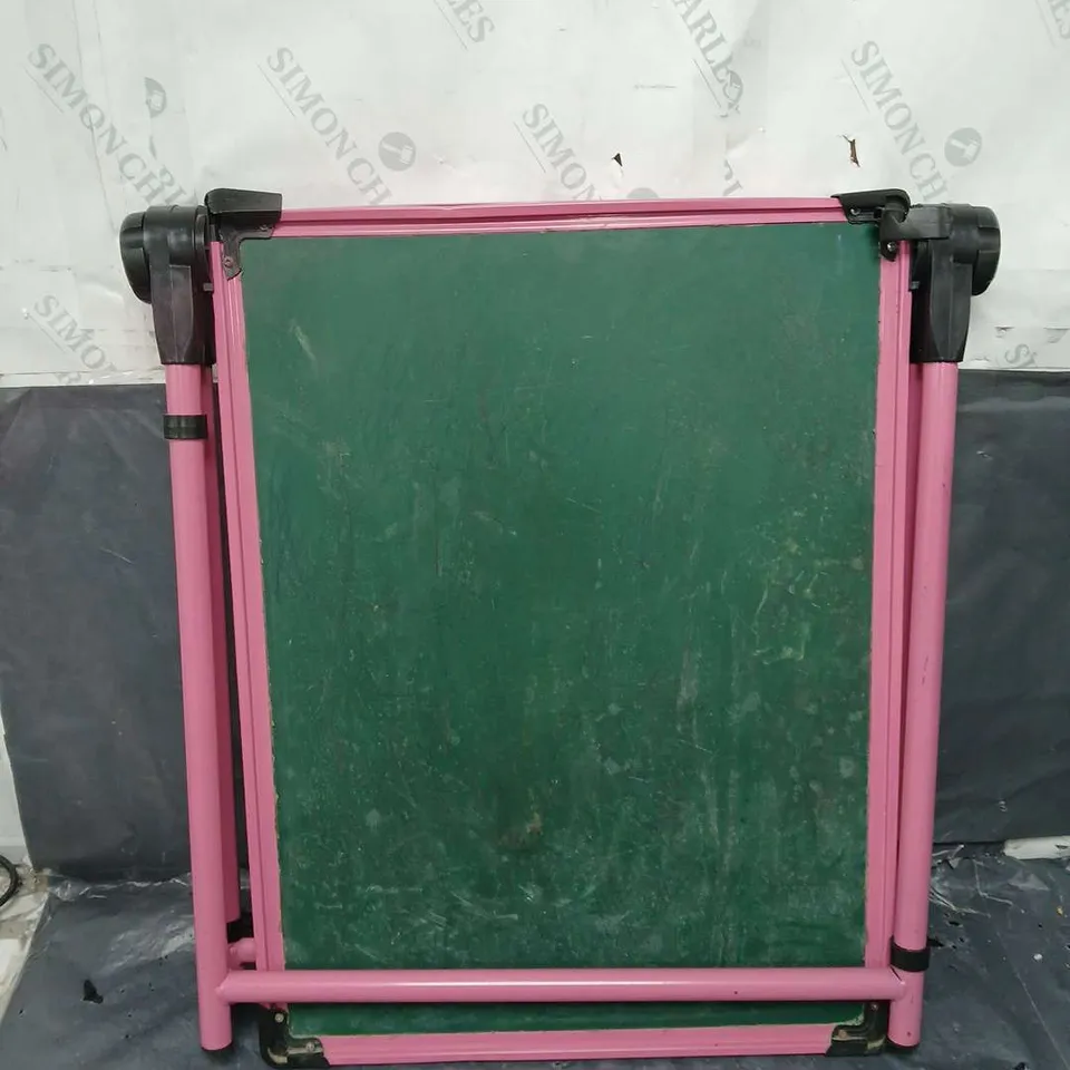 PINK CHALKBOARD/MAGNETIC BOARD STAND 