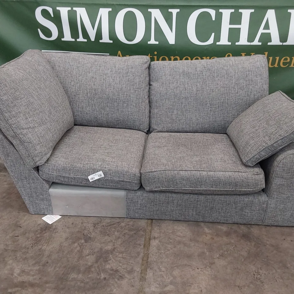TWO SEATER SECTION GREY FABRIC