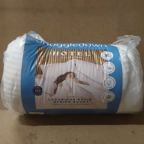 SNUGGLEDOWN 13.5 TOG KING SIZE LUXURIOUS SATIN STRIPE DUVET