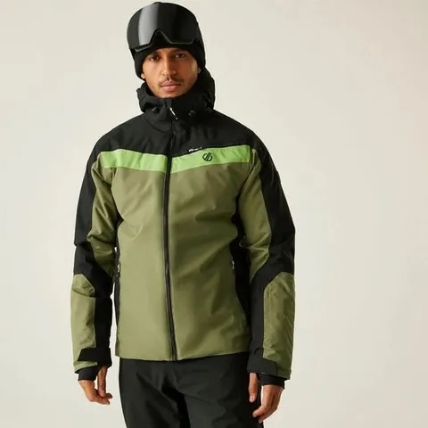 BRAND NEW REGATTA DARE 2B EAGLE II JACKET IN BLACK/OLIVE GREEN - XL