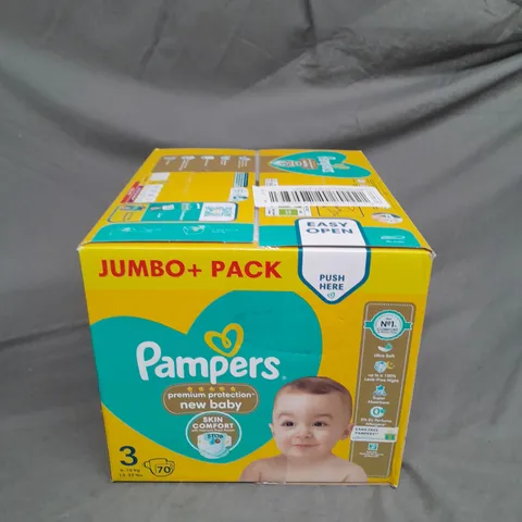 BOXED PAMPERS NAPPIES - SIZE 3 - 70 NAPPIES