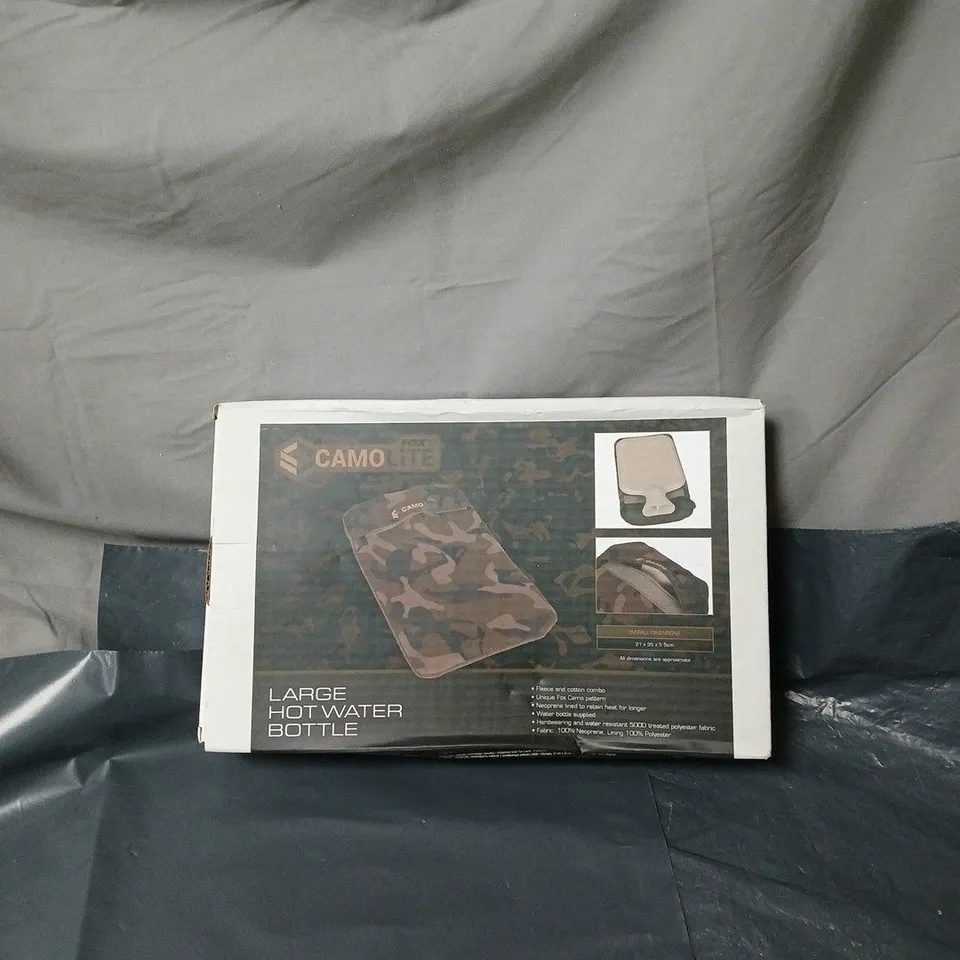 CAMO LITE CAMOUFLAGE LARGE HOT WATER BOTTLE – BOXED