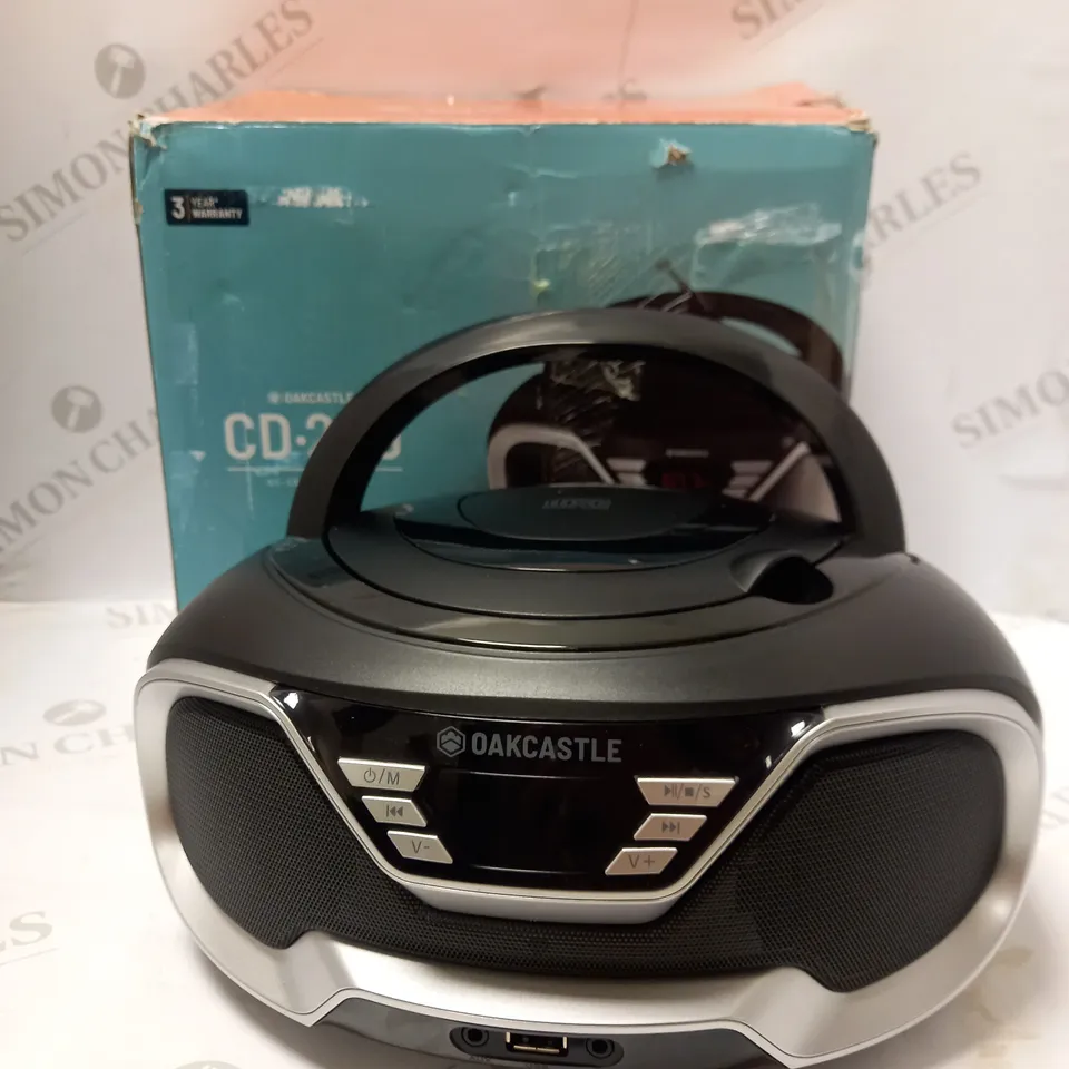 OAKCASTLE CD200 CD BOOMBOX BLACK 