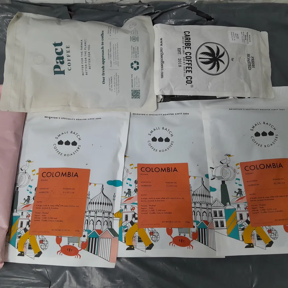 LOT OF 6 ASSORTED PACKS OF COFFEE 