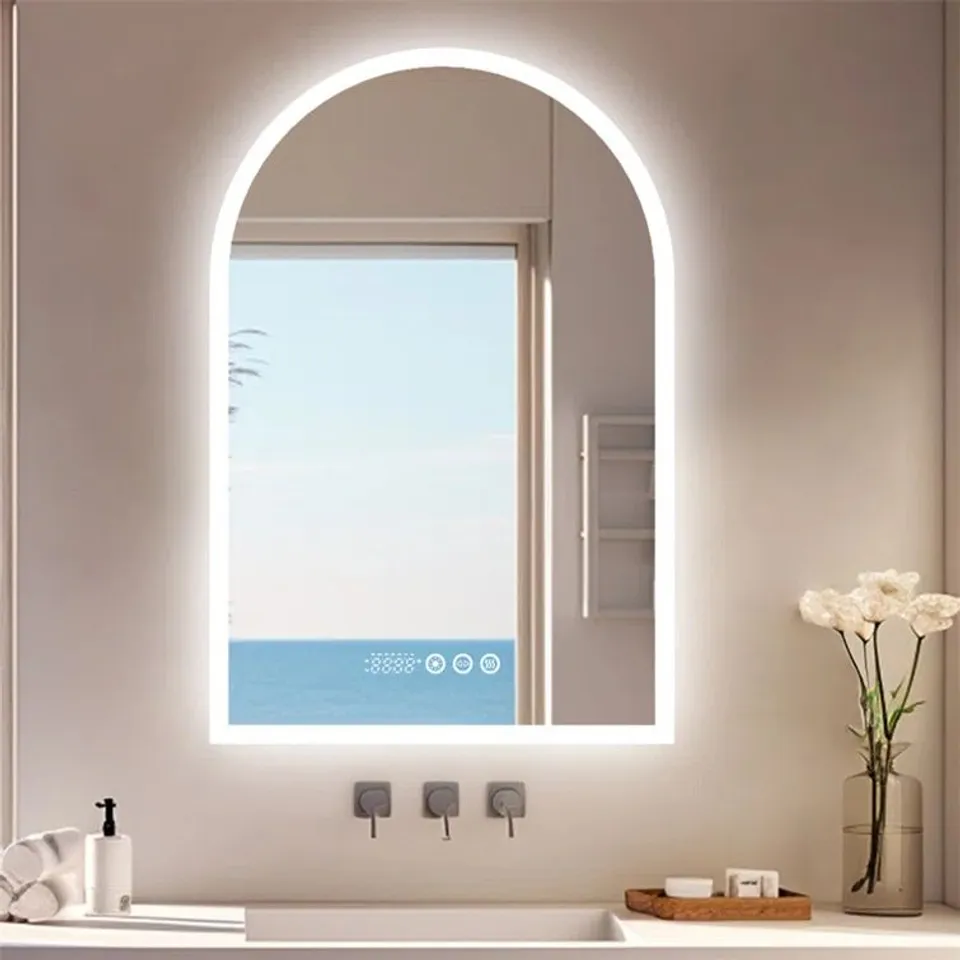 BOXED SAREEN LIGHTED WALL MOUNTED MIRROR (1 BOX)