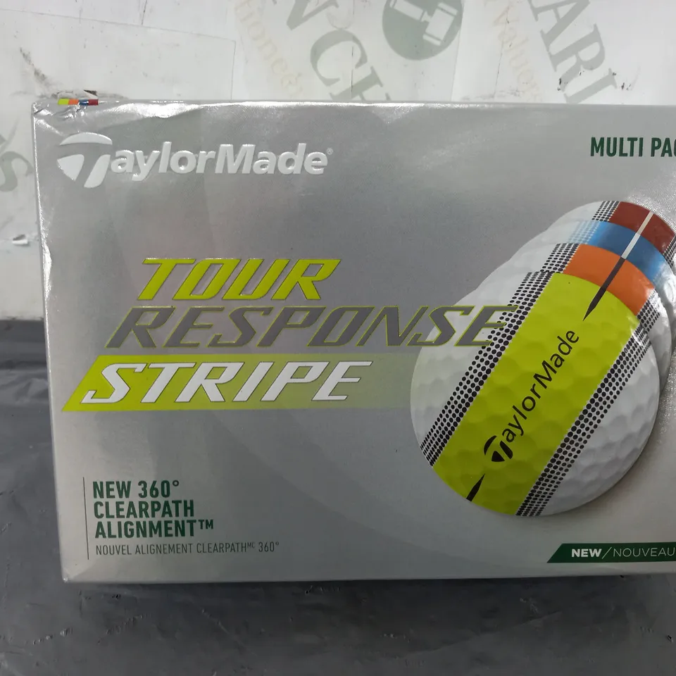 BOXED TAYLORMADE TOUR RESPONSE STRIPE GOLF BALLS MULTIPACK
