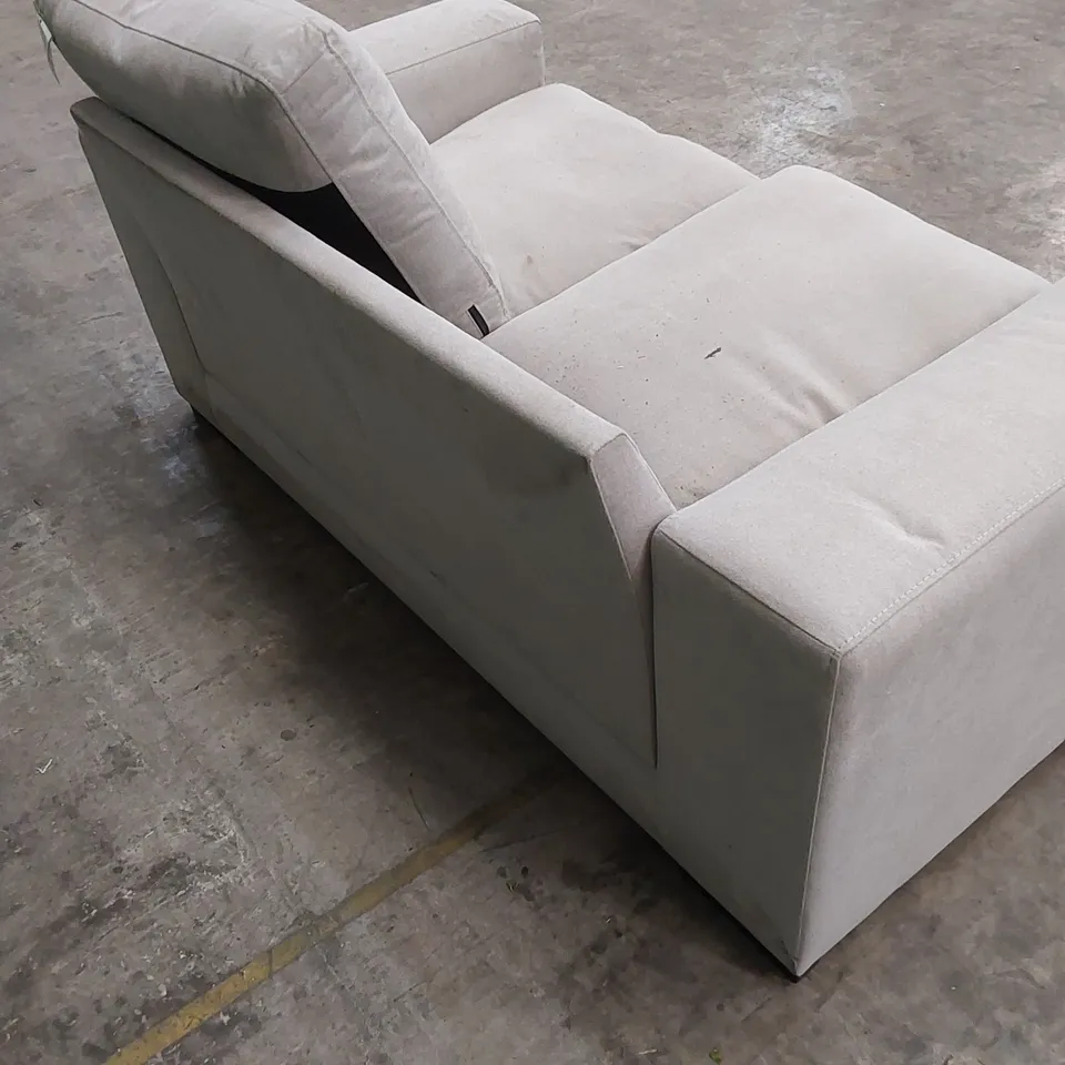 DESIGNER 2 SEATER SOFA - MISSING BACK CUSHION