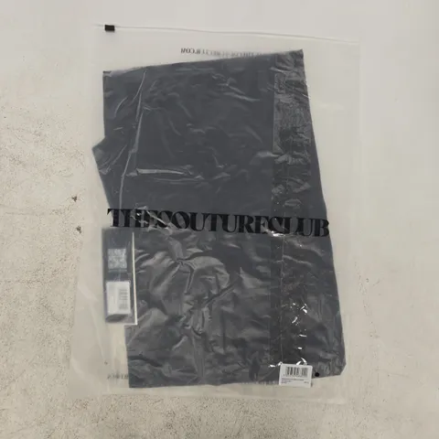 BAGGED THE COUTURE CLUB EMBLEM SCULPTING STRETCH LEGGINGS IN BLACK SIZE UK 12