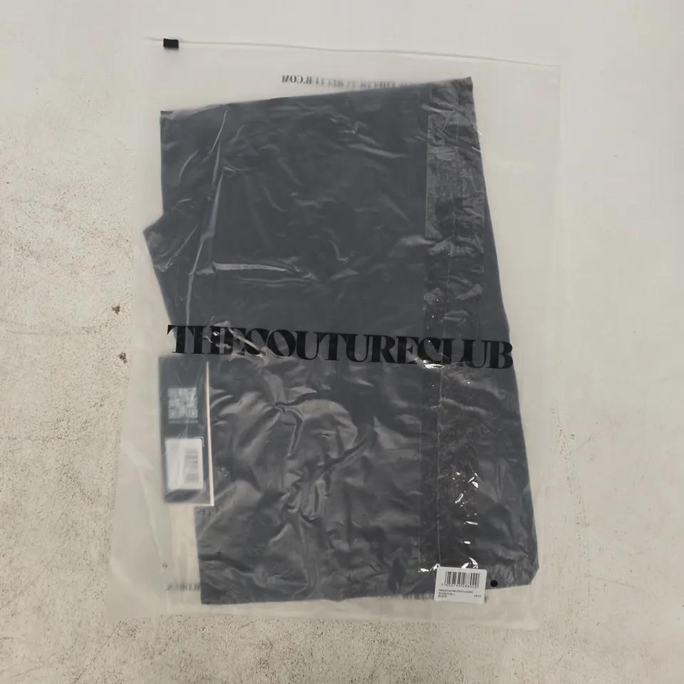 BAGGED THE COUTURE CLUB EMBLEM SCULPTING STRETCH LEGGINGS IN BLACK SIZE UK 12