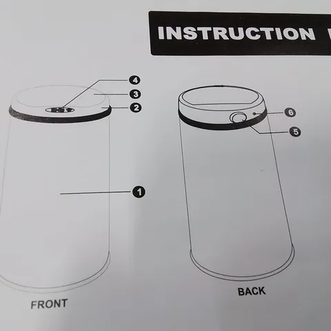 BOXED GRANDMA SHARK STAINLESS STEEL TOUCH LID BIN