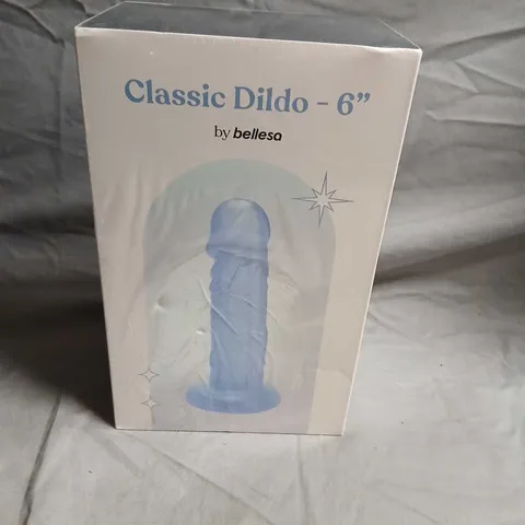 BELLESA CLASSIC DILDO – 6" WITH SUCTION CUP BASE – BOXED