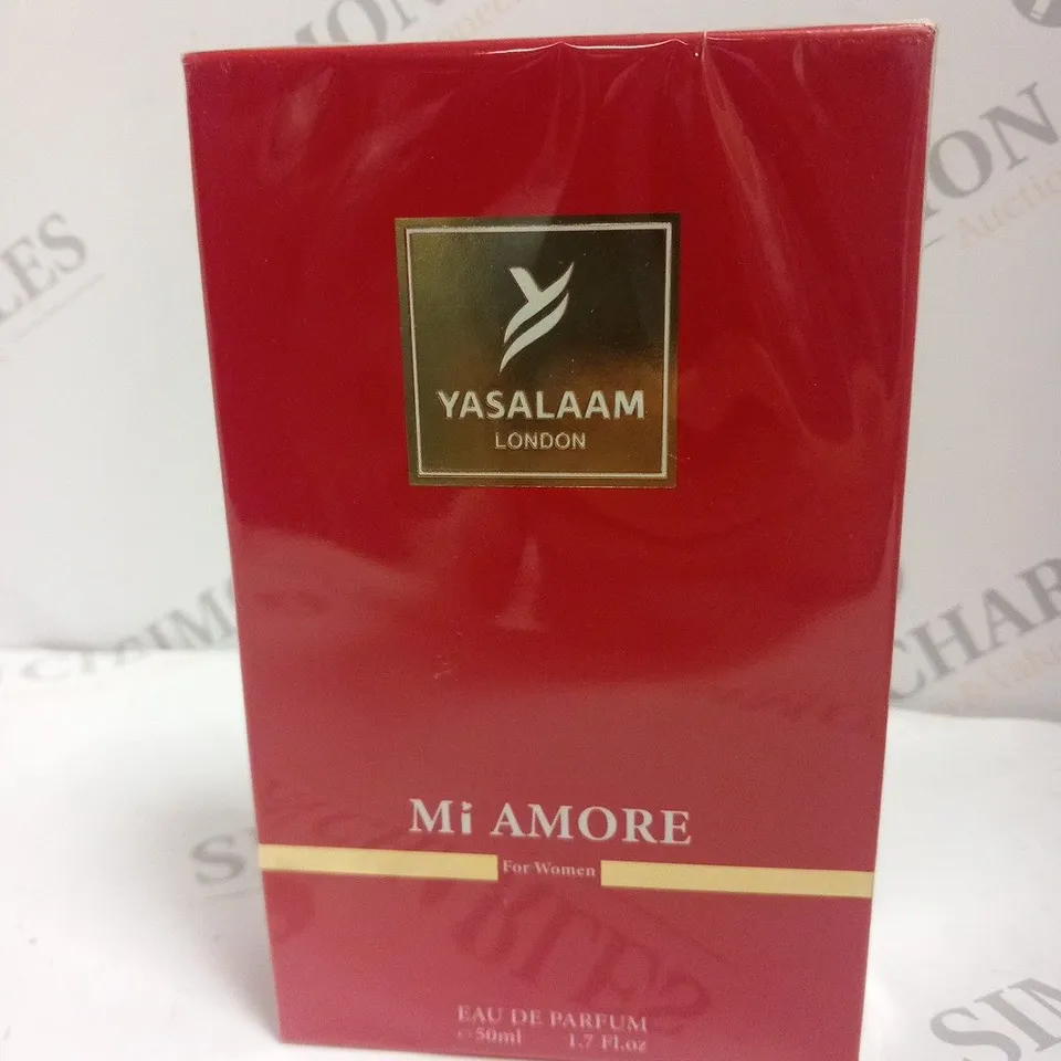 BOXED AND SEALED YASALAAM LONDON MI AMORE FOR WOMEN EAU DE PARFUM 50ML