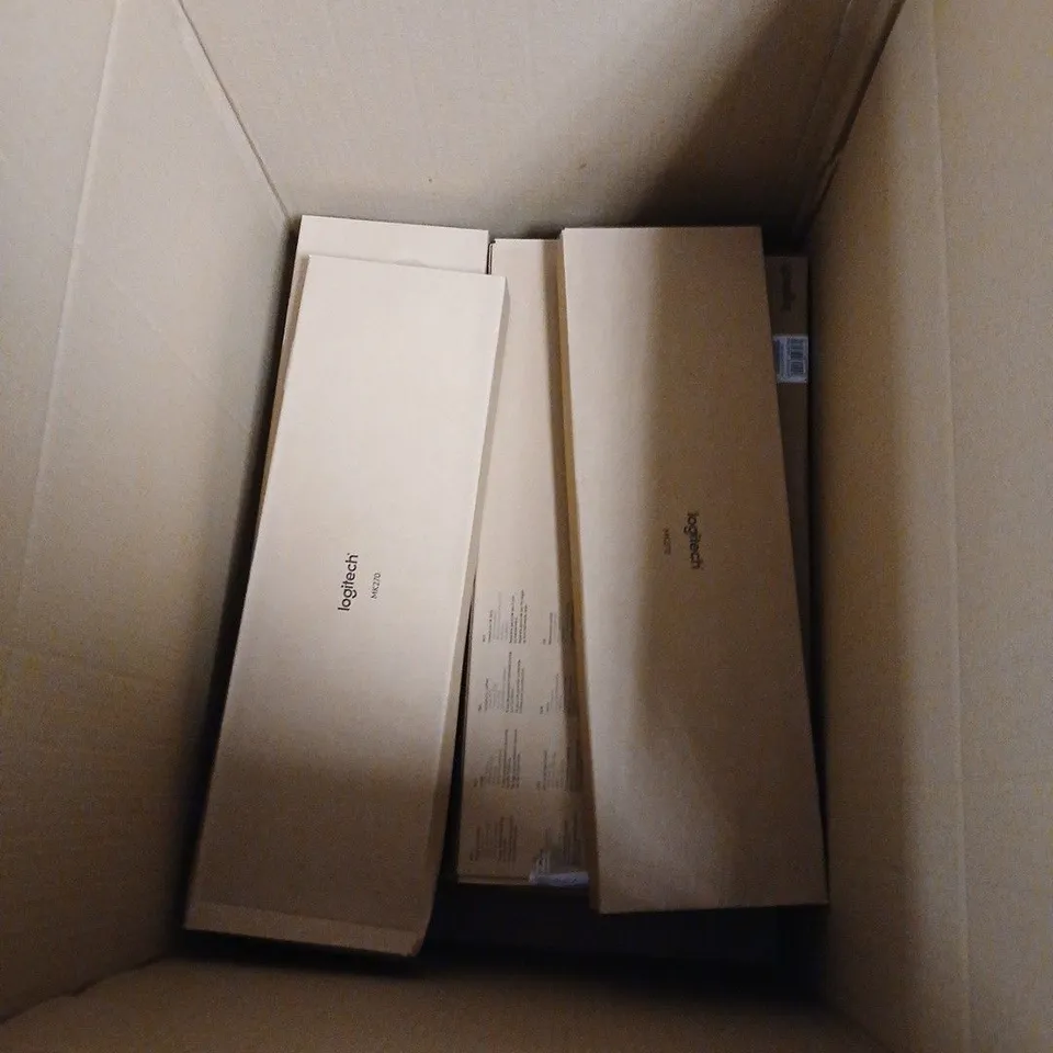 BOX OF APPROXIMATELY 11 LOGITECH MK270 WIRELESS KEYBOARDS