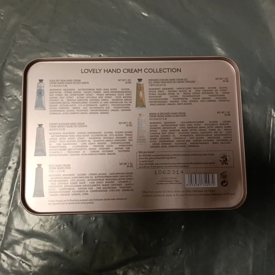 L'OCCITANE LOVELY HAND CREAM COLLECTION TIN