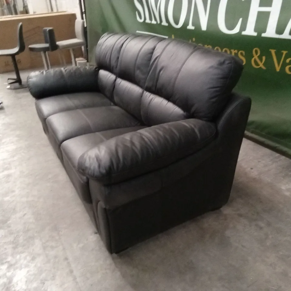 WILMSLOW LEATHER 3 SEATER SOFA RRP £999