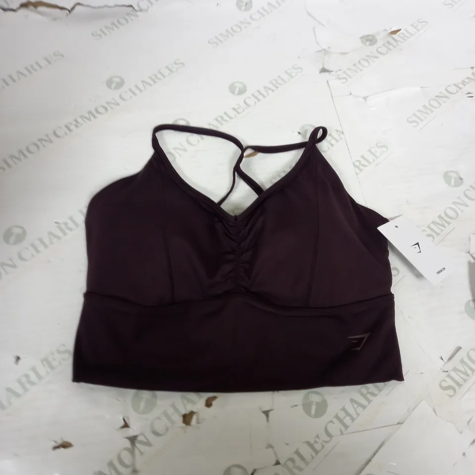 GYMSHARK ELEVATE LONGLINE SPORTS BRA SIZE M
