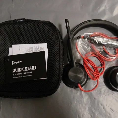 POLY BLACKWIRE 3300 SERIES HEADSET